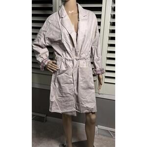 Cupcakes And Cashmere LARGE Trench Coat Neutral